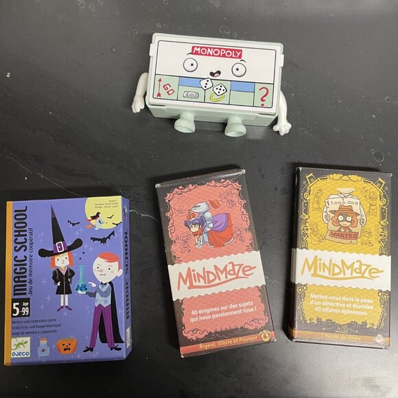 PACK JEUX DE SOCIÉTÉ – 3 JEUX + 1 MONOPOLY OFFERT ! - Picture 1 of 12